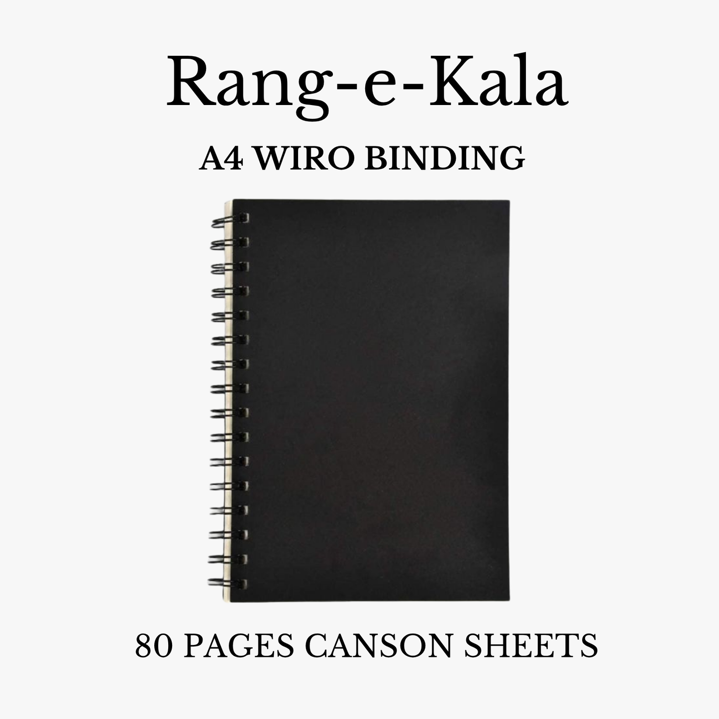 A4 Wiro Binding Canson sheet
