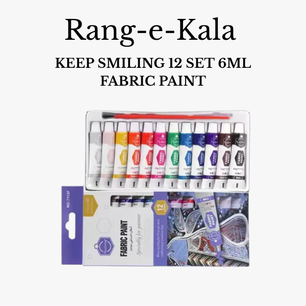 Keep Smiling Fabric Paint 6ml Box