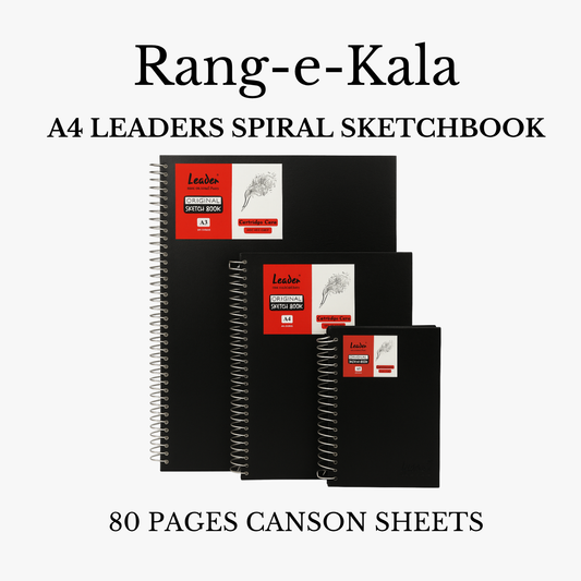 A4 Leaders Spiral Sketch book Canson sheet (xyz pages)