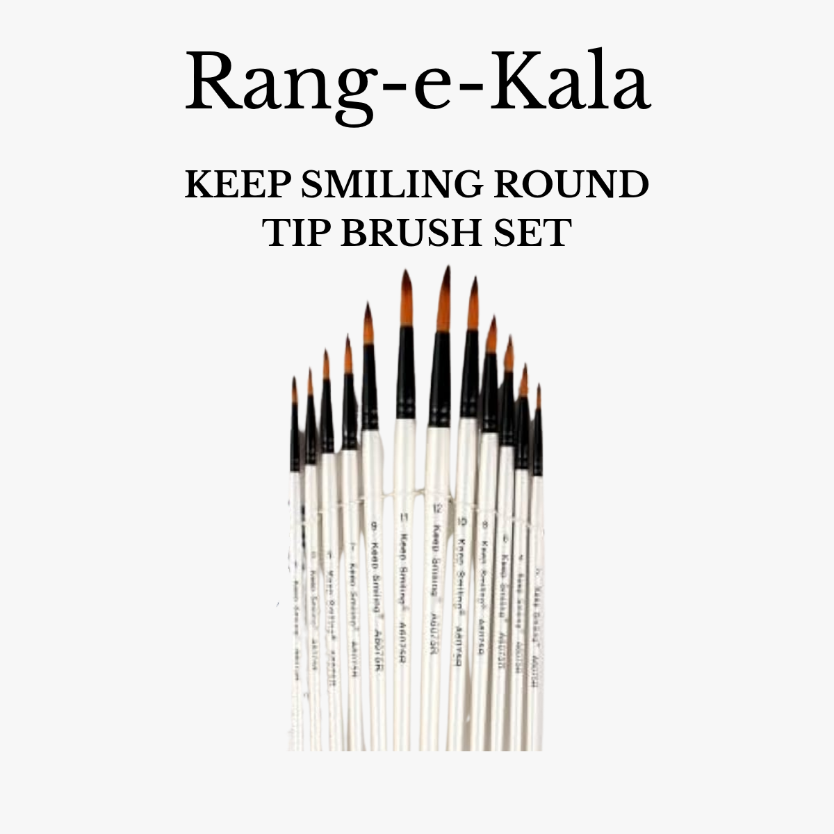 Keep Smiling Round Tip Brush Set